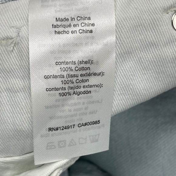 WeWoreWhat Distressed Straight Leg Jeans in Light Icy Wash - Size 24 - NWT - Picture 5 of 6